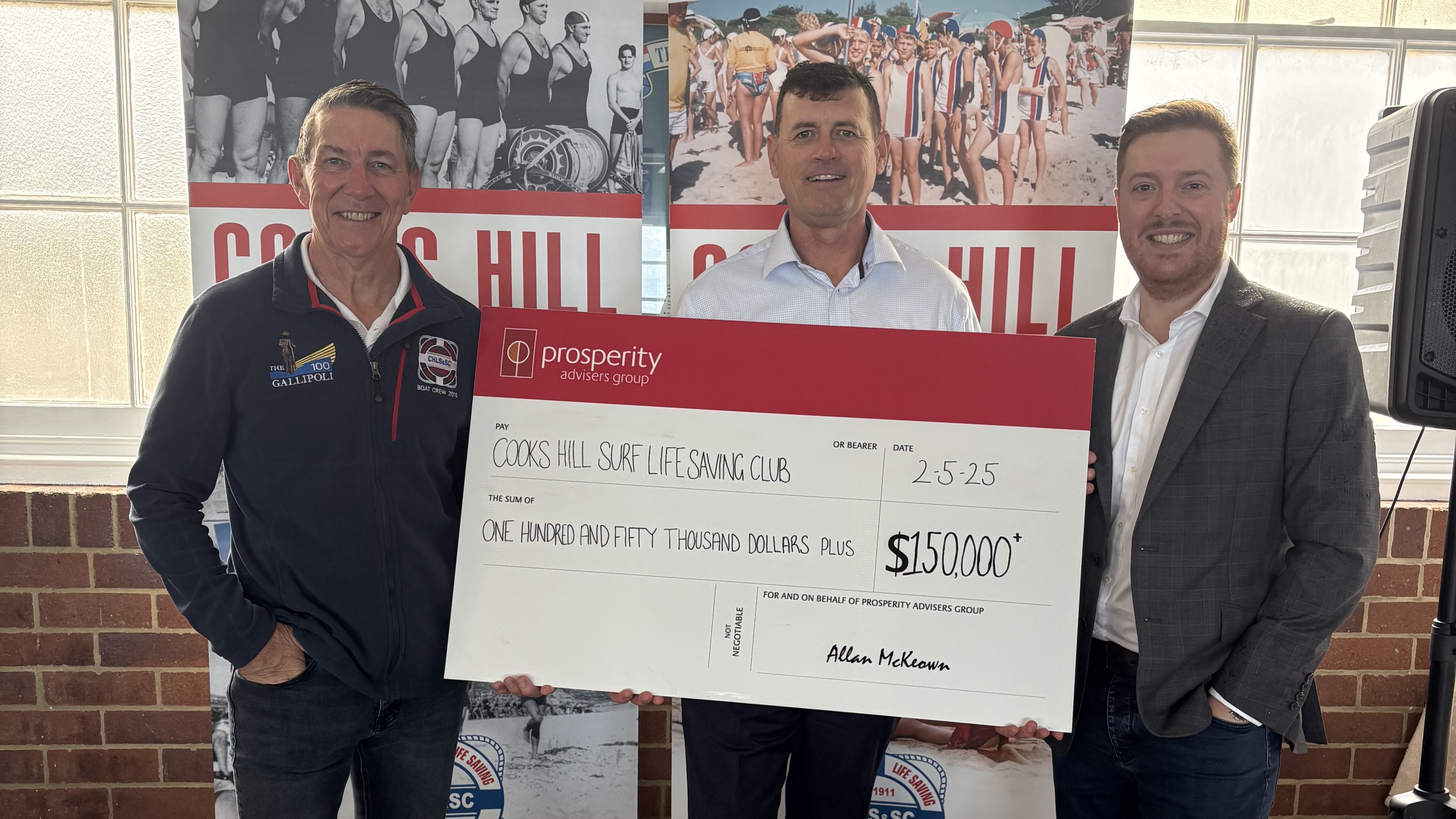 Prosperity Advisers Group and Cooks Hill Surf Club Celebrate 30-Year Partnership Image